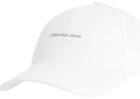 Calvin Klein Damen Printed Monologo Cap Lv04K5027G Verschluss, White (Brilliant White), OS
