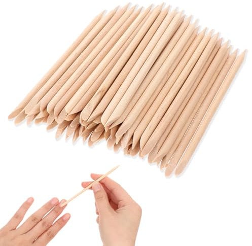 Prasacco 200 Pieces Orange Sticks for Nails, Nail Art Orange Wood Sticks Wooden Cuticle Pusher Sticks Multi Functional Cuticle Pusher Remover Manicure Pedicure Tool (4.5 inch)