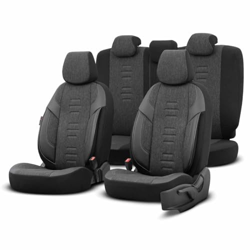 Generisch xkeribom Auto Sitzbezug Sitschoner Schonbezug Universal Komfortabel Schwarz XAPLOT86755-L3