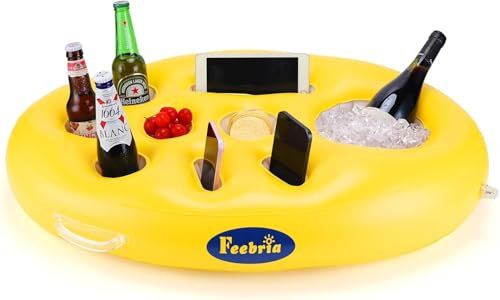 Oval Floating Snack and Drink Holder - Versatile Pool Party Supplies for Fruits, Drinks and Snacks, Perfect for Pool and Hot Tub