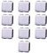 10 MODULI PULSANTE PORTANOME, BIANCO, COMPATIBILE CON BTICINO LIVING, PULSANTE A 2 MODULI, CAMPANELLO, INGRESSO, MODULI E FRUTTI 100% COMPATIBILI, MATERIALI DI ALTA QUALITA'