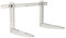 Support universel pour climatiseur Split | Bratek® | galvanisé blanc avec niveau | charge 150 kg | Supports réglables pour climatiseurs d'extérieur jusqu'à 24 000 Btu (800 x 350 x 420)