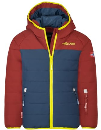 Trollkids Kids Hafjell Snow Jacket PRO 104, Carmin red