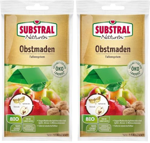 Substral Naturen Obstmaden-Falle gegen Apfelwickler an Äpfeln, Birnen und Walnüssen (Obstmade), 1 Set (Packung mit 2)