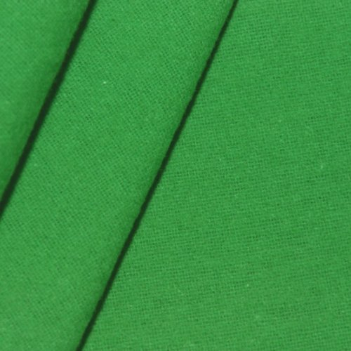 STOFFKONTOR Deko Molton Stoff B1 schwer entflammbar Breite 300cm – Meterware, Farbe Gras-Grün – geeignet für Dekoration, Wandverkleidung uvm.