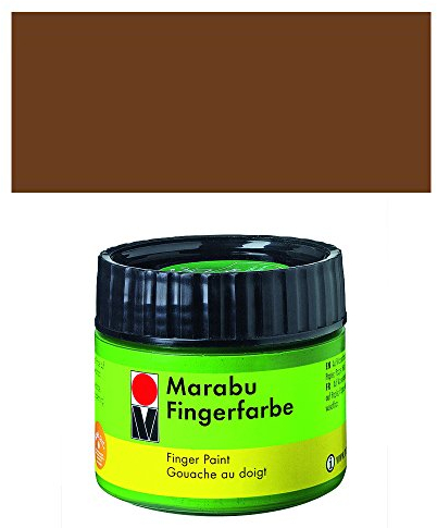Marabu 30250285 Fingerfarbe, braun, 100 ml, in Kunststoffdose