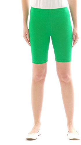 YESET Kinder Shorts Sport Pants Sportshorts Kurze Leggings aus Baumwolle Jungen Mädchen grün 134