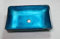 GOWE cuadrado azul artística Victoria buque lavabo templado cristal lavabo baño lavabo con latón