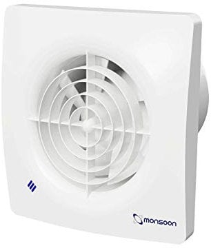 National Ventilation MON-S100T Monsoon 'Silence' Extractor Fan 4 Inch / 100mm (Timer Model)