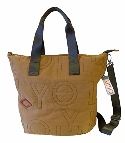 Oilily Damen Spell Shopper Lvz dark yellow Henkeltasche,Gelb 10 x 38 x 32 cm