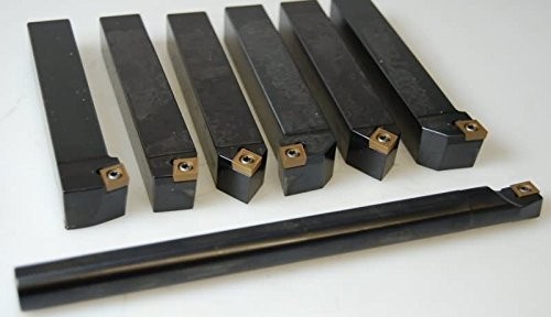 indexable-Drehmeißel Halterung 7 pcs Set 20 mm + langweilig Bar CCMT Hartmetall fügt