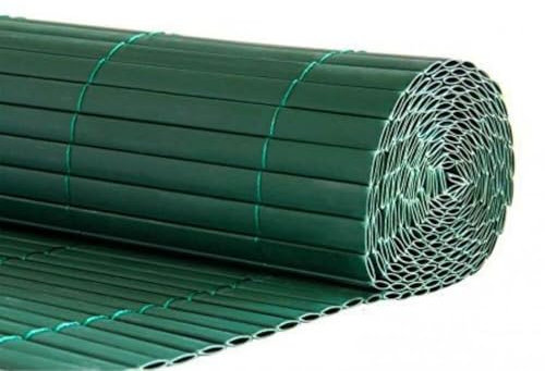 BONERVA | Cañizo PVC | Doble Cara | Valla de decoración Exterior para jardín y terraza (Verde, 1,5 x 3 Metros)