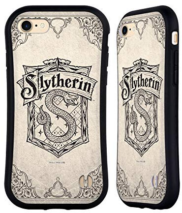 Head Case Designs Offizielle Harry Potter Slytherin Pergament Sorcerer's Stone I Hybride Handyhülle Hülle Huelle kompatibel mit Apple iPhone 7/8 / SE 2020 & 2022
