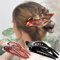 RC ROCHE 2 Stück Haarspange Haarklammer Französisch Geschwungen für Damen Mädchen Fester Halt Ohne Rutschen Hochwertig Haare Hochstecken, Medium Schwarz und Braun