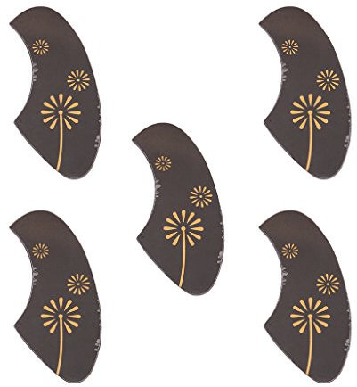 5pcs Gitarren Pickguard Schlagbrett für Akustische Gitarren Ukulele mit Blumenmuster, Hohe ProduktProduktqualität, Schwarz # 1