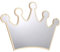 VICASKY Spiegel Wandaufkleber Königliche Krone Geformte Abnehmbare Wandspiegel Prinzessin Baby Zimmer Gesicht Spiegel Ornament für Erwachsene Kinder
