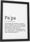 Papierschmiede® Definition: Papa, DIN A5 (15x21 cm), Poster für Wohnzimmer, Schlafzimmer, Küche, Esszimmer, Wandbild Geschenk Wanddeko - ohne Rahmen