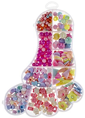 GLOREX 6 1630 330 - Perlenschmuck Set, 445 Stück, in Aufbewahrungsbox Fuß, bunt Sortiert, ideal geeignet zur Gestaltung von Schmuck, Armbändern, Halsketten, Accessoires und Dekoration