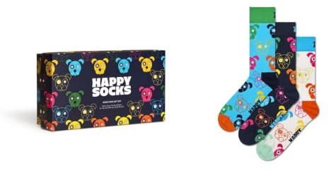 Happy Socks 3-Pack Mixed Dog Gift Set Baumwolle