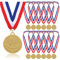 STHGDONA 12 Pièces Médailles Métal, Médailles pour Enfants, Médaille Olympique, Médaille du Gagnant Prix d'or pour Le Sport, pour Trophée, Jouets, Sports, Fête, Anniversaire
