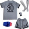 DMDMK Paris Messi #30 2022/2023 Auswärts Trikot Shorts und Socken Kinder und Jugend Größe (Grau, 30 (13-14 Jahre))