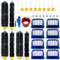 Kit d'accessoires de rechange pour iRobot Roomba 600 Series 694 675 692 695 677 671 655 645 690 680 660 650 620 614 & 500 Series 595 585 564 Robot 3 poils et 3 brosses batteuses 8 filtres 8 brosses