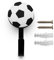 DOJA Barcelona | Porte Manteau Enfant | 4 Crochet pour Enfant Forme Football | 80,5*Ø41mm | Caoutchouc, Zinc-Aluminium | Crochet Mural pour Decoration Murale, Porte Manteau Mural, Porte Serviette...