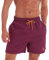 ZOXOZ Maillot de Bain Homme Court Boardshort Plage Étanche Séchage Rapide Avec Filet et Poches Rouge 3XL