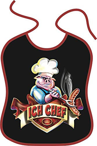 Itati lustiges Geschenk zum Geburtstag Weihnachten Papa Mann Männer Freund Scherzartikel - Lätzchen für Erwachsene (Ich Chef)