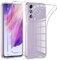 Phoona Cover per Samsung Galaxy S21 FE 5G Custodia con 2 Pezzi Pellicola Vetro Temperato,Ultra Sottile Trasparente Silicone Protettiva Case per Samsung S21 FE 5G Sottile Morbida Antiurto Cover