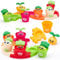 hahaland Baby Montessori Stacking Cups Toys Learning Toys for 18+ Months 18pcs Plant Flower Pots & Puzzles Set, Color Sorting Toys for Toddlers 2-3, Birthday Gifts for 2 Year Old Girls Boys
