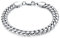 CASSIECA Armband Herren Edelstahl Panzerkette für Männer Jungen 9mm, Cuban Link Armkette 17cm Hip Hop Rapper Modeschmuck Geschenk mit Schmuckkästchen