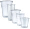 DOT Horeca Solutions 100 Bicchieri PLA trasparenti monouso bio 250 ML alta qualità usa e getta bicchiere compostabili biodegradabili umido per acqua bevande birra cocktail drink