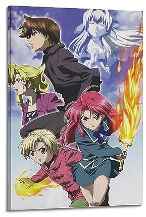 xze Kaze No Stigma Poster Zimmer Dekorative Leinwand Poster Ästhetischer Posterdruck Wandkunst Dekor Poster 40 x 60 cm Rahmen Stil
