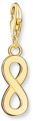 Thomas Sabo Charm-Anhänger Unendlichkeitszeichen 18 Karat vergoldetes Silber 1990-413-39