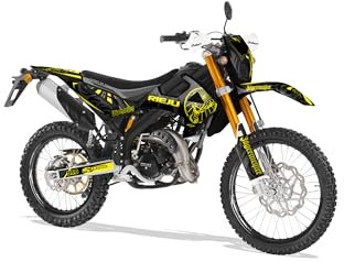 Deko-Set für Motorrad, anpassbar, für Rieju MRT 50 von 2022 bis 2023, Trantor, Gelb