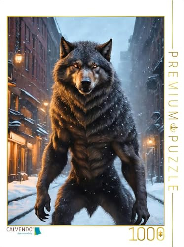 Puzzle · Werwolf in der kalten Neujahrsnacht | 1000 Teile · Lege-Größe 64 × 48 cm · CALVENDO Puzzle