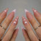 Kyzistn Long Summer Pink Acrylic False Nails - DIY Manicure Decoration