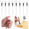 Briartw 8 Pcs White Silicone Brushes,4 Style Spatula Mixed Media Brushes,Reusable Resin Epoxy Brushes Set Spreading Tool,Silicone Craft Brush for Blending Acrylic Paints and Silkscreens Pigments