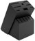 RedCall Bloc à couteaux sans couteaux, porte-couteaux universel en bois de bambou, 14 emplacements pour comptoir de cuisine, noir
