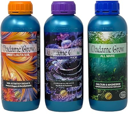 Madame Grow - Engrais Universel pour Tous Types de Plantes - Renforce et Accélère la Croissance - Solution de 3 x 1 L