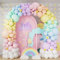163Pack Pastel Rainbow Balloons Arch Garland Kit with Assorted Color Balloons in Pastel Blue, Pink, Orange, Green, Yellow, Purple and White for Easter, LGBT Wedding, Unicorn Birthday Party Supplies