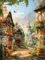 Tamseen DIY Diamond Painting Europäische Stadt Kit – 5D Diamant Bilder für Erwachsene | Kunstvolle Strass Stickerei Sets für Home Dekoration | 30x40 cm Wanddekoration A00283