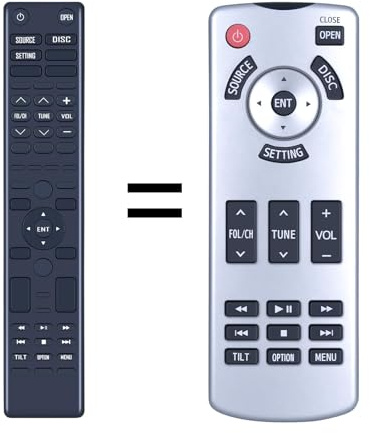 New Replacement Remote Control for Toÿota Alfa/Alfa/Land Cruiser/Land Cruiser/Previa 2012-2021 Rear DVD Ceiling TV