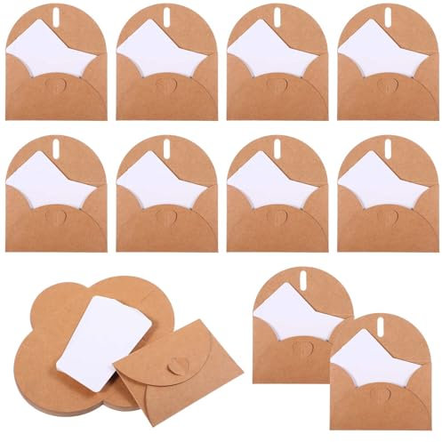 25 Stück Kleine Kärtchen Zum Beschriften Mit Umschlag Briefumschläge Geschenkkarte Kuvert Briefumschläge Umschläge Mit Karten Kraftpapier Kraftpapier Umschläge Blanko Kärtchen Für Geschenkkarten Diy