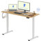 FLEXISPOT Escritorio Elevable Eléctrico Mesa Escritorio con Tablero140x60cm, Standing Desk, Mesa Elevable con 2 Ganchos, Portavasos y Organizador de Cables, 4 Botones de Memoria, para Oficina & Hogar