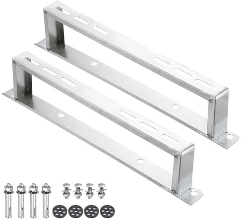 JXYQZD Halterung Für Klimaanlage Montage, Bodenmontage Halterung für Mini-Split-Klimaanlagen-Außengeräte, universelle AC-Halterung mit Stoßdämpfung, Wärmepumpe(47.8x10x5cm)