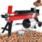 Heavy Duty Electric Log Splitter, 8 Ton Electric Log Splitter, Splits Logs Up to 550mm in Length, with Foot Switch and Cross Cutter Head, The Diameter Within 35 mm, for Firewood Forestry Harvest