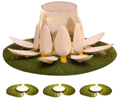 Porte-vin flottant pour la baignoire | Porte-vin flottant avec motif floral pour la baignoire, avec 1 porte-verre à vin et 3 bougeoirs