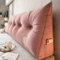 AlCEBYRE Triangular Wedge Pillow, Removable Cover Headboard Pillow for Daybed, Triangular Wedge Pillow Headboard Soft Support, Pillow Cushion Resting Reading Relaxing,rose,60 x 50 x 20 cm